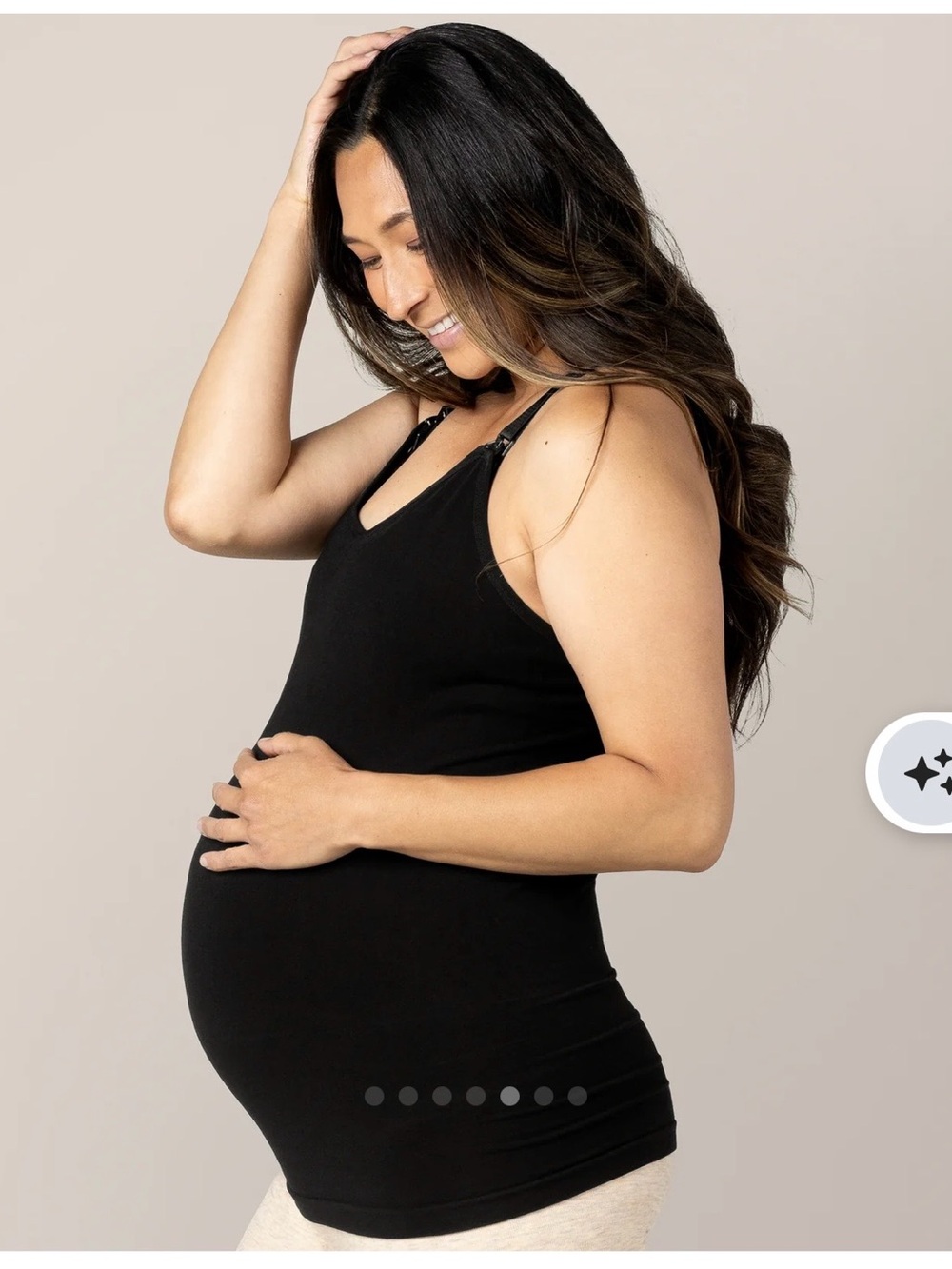 Black Maternity Nursing / Pumping Tank Top - Kindred Bravely
